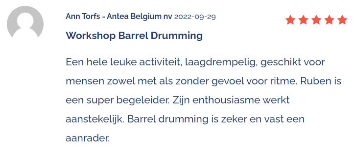 Review Workshop Barrel Drumming